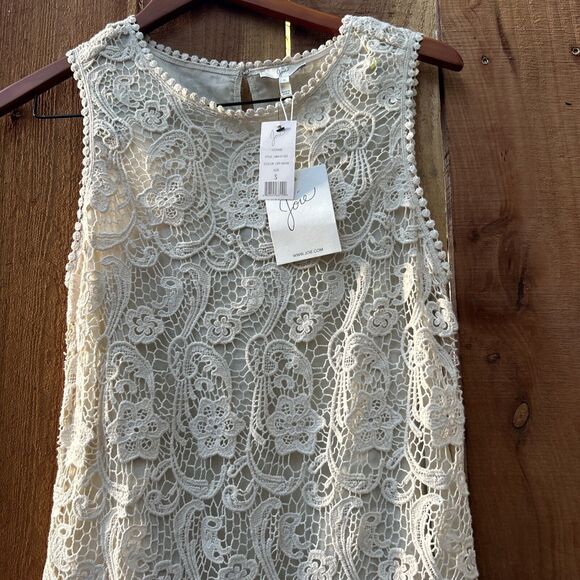 JOIE VIONNE CROCHET LACE Cream DRESS NWT Size Small MSRP $198 - Picture 6 of 16